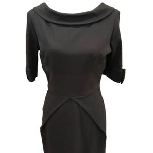 Pretty Dress Co Black Hollywood Pencil Dress, Size UK12/US 8